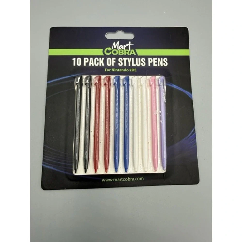 10 Pack Of‎ Stylus Pens For Nintendo 2DS By Mart Cobra
